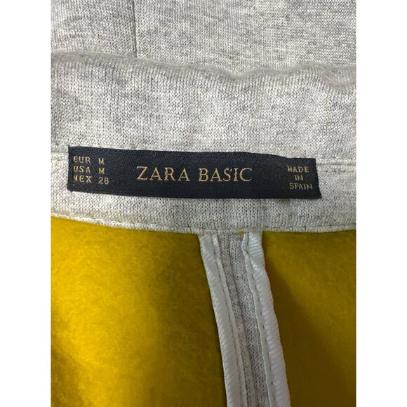 Zara Basic Womens Heather Gray Blazer Jacket With Pockets & Button Front Size M - Picture 7 of 14